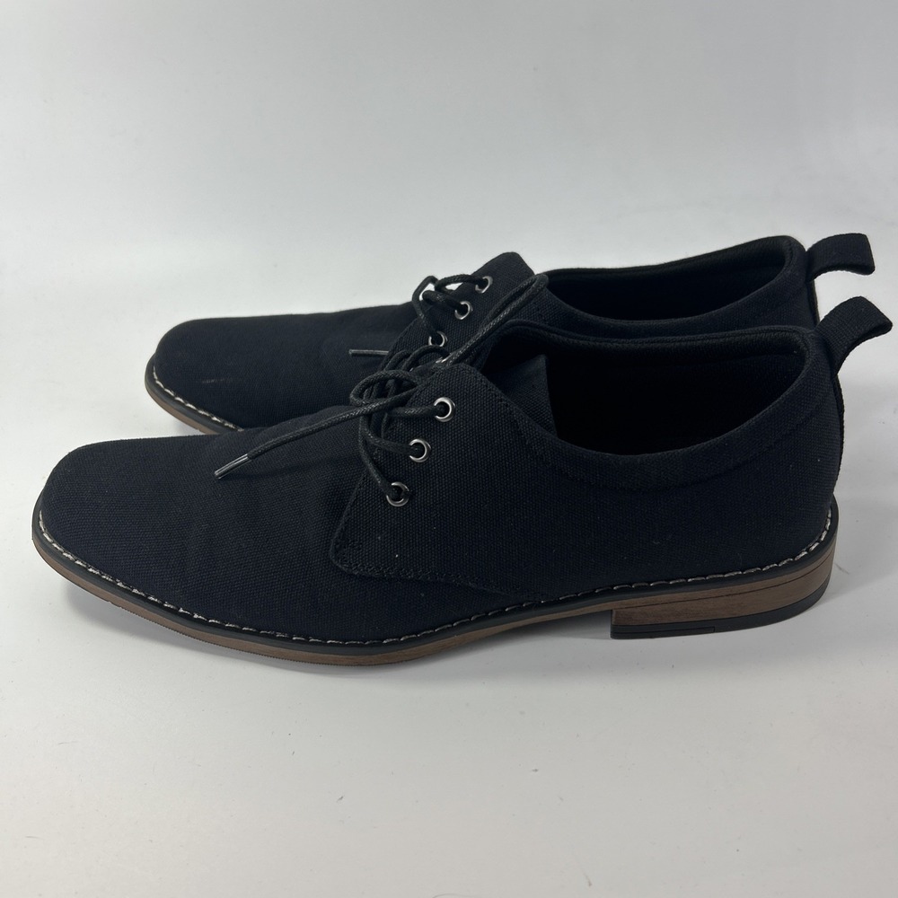 Perry Ellis Portfolio Ultra Foam Black Tie Shoes  Men's Size 10.5